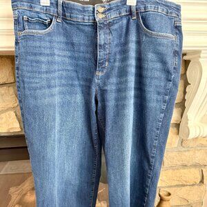 St. John’s Bay wide leg dark wash jeans size 20W